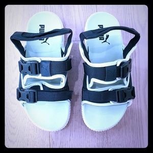 Puma Green woman platform sandals